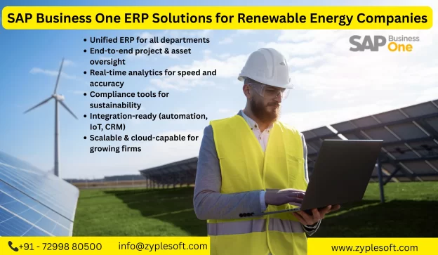 sap business one erp for renewable energy companies