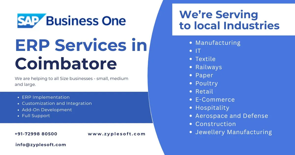 ERP Services in Coimbatore