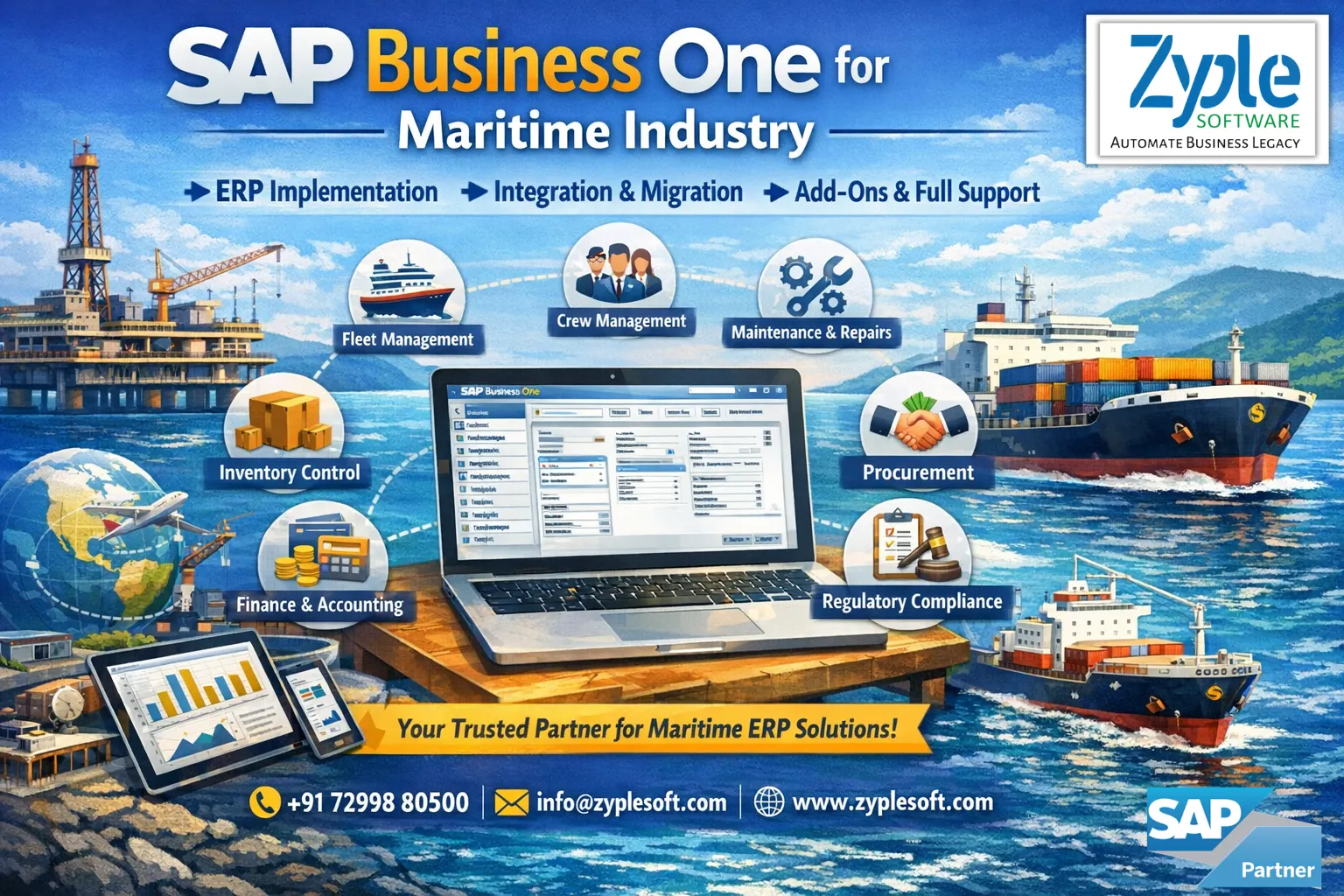 SAP Business One erp for Maritime Industry
