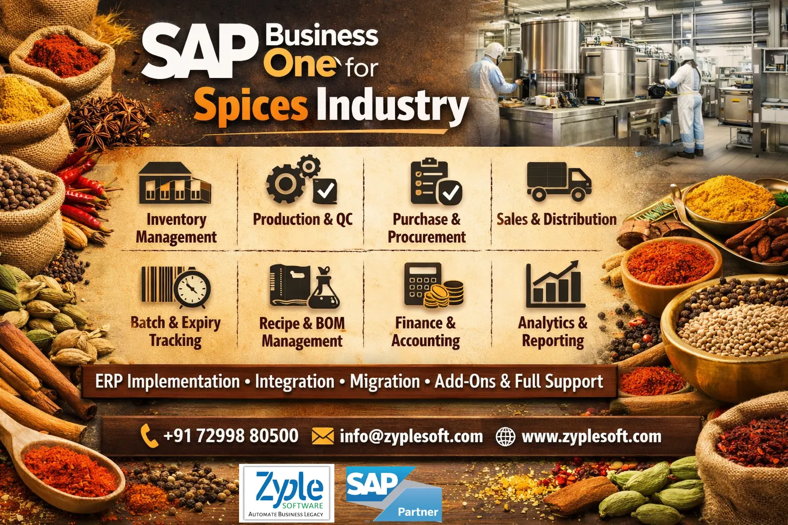SAP Business One for Spice Industry