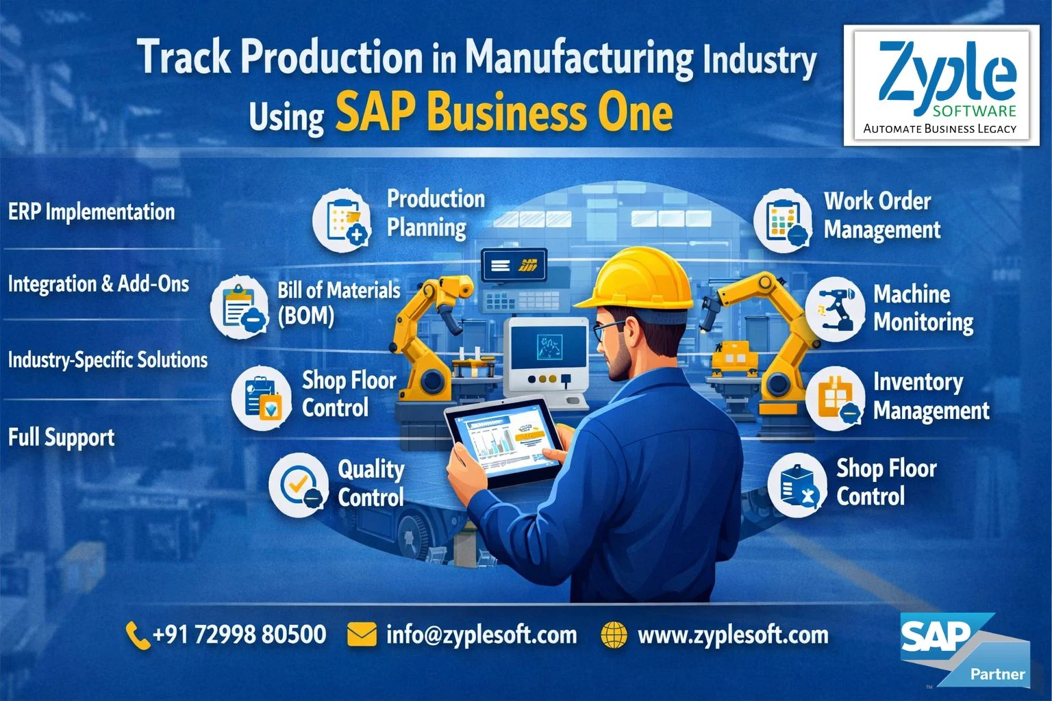 Track Production in Manufacturing Industry