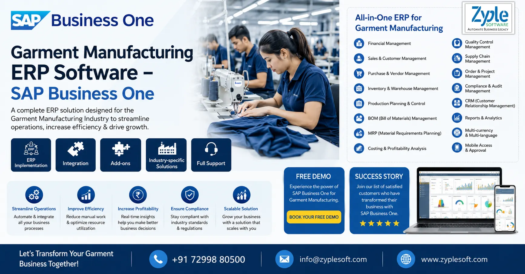 Garment manufacturing erp software
