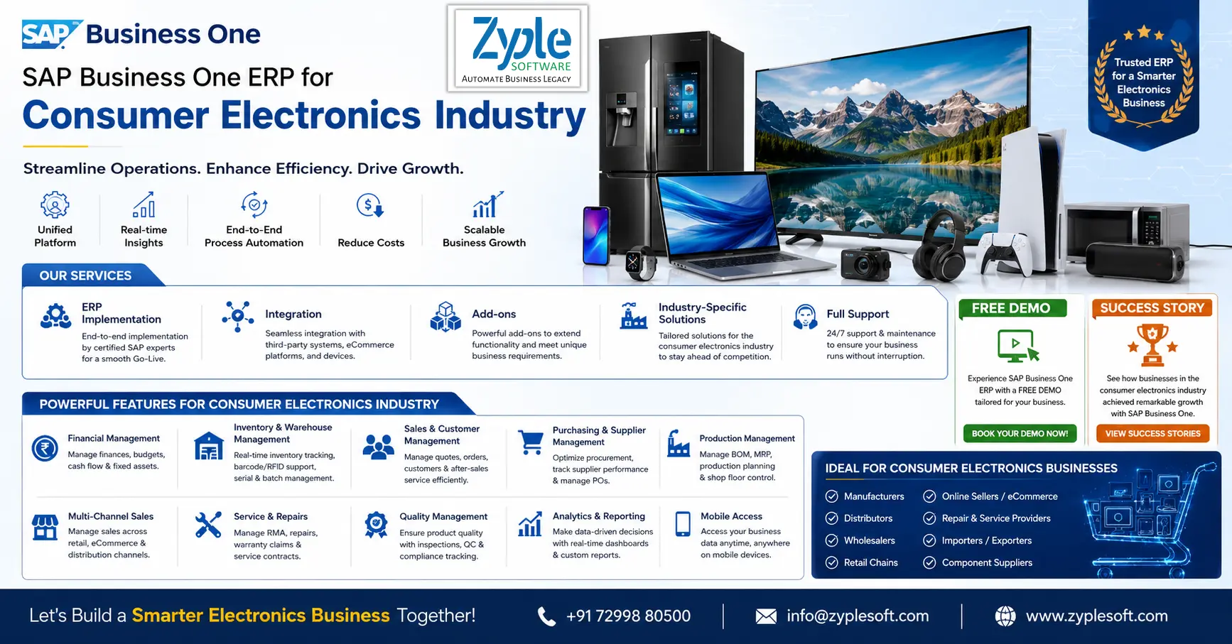 SAP Business One ERP for Consumer Electronics Industry