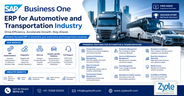 SAP Business One for Automotive and Transportation industry