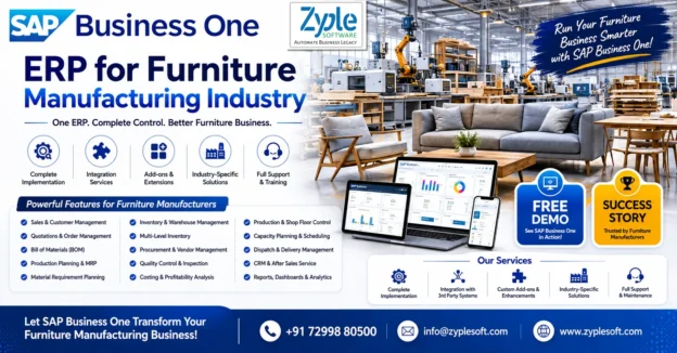 SAP Business One ERP for Furniture Manufacturing Industry