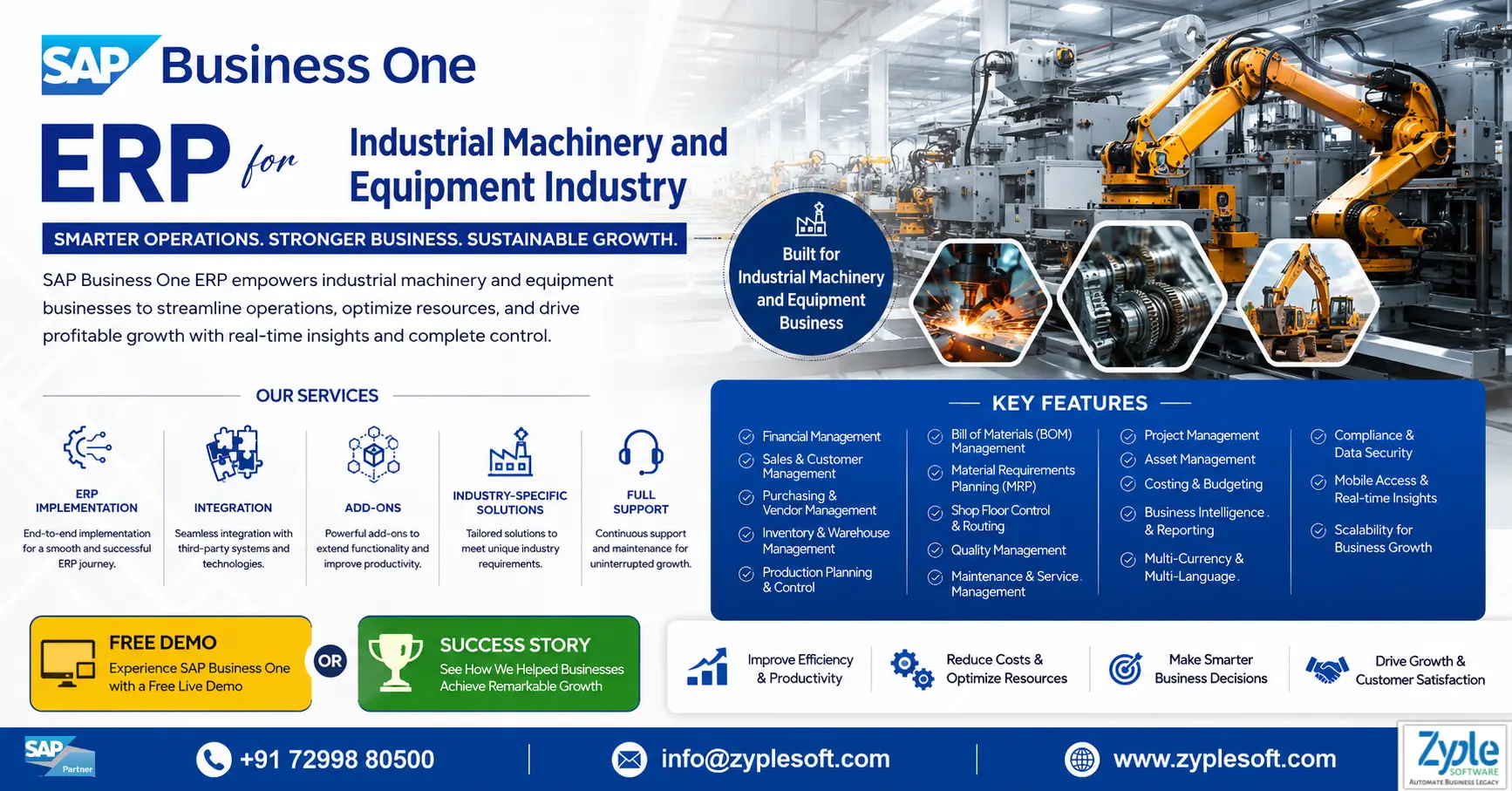 SAP Business One ERP for Industrial Machinery and Equipment industry