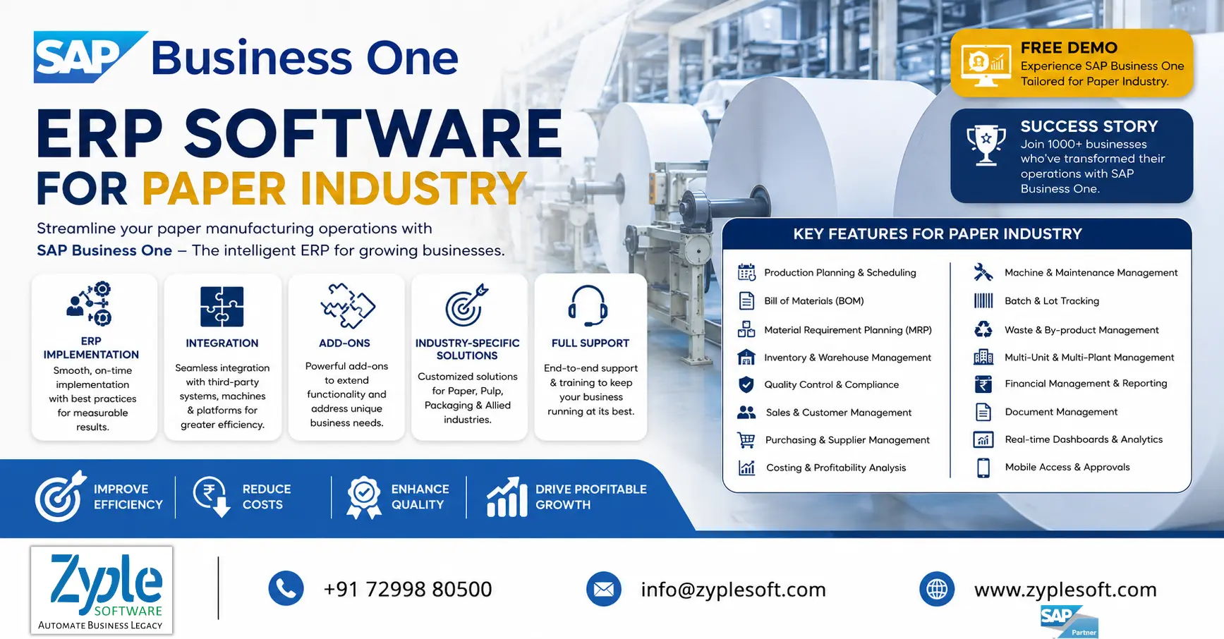 SAP Business One ERP for Paper Industry