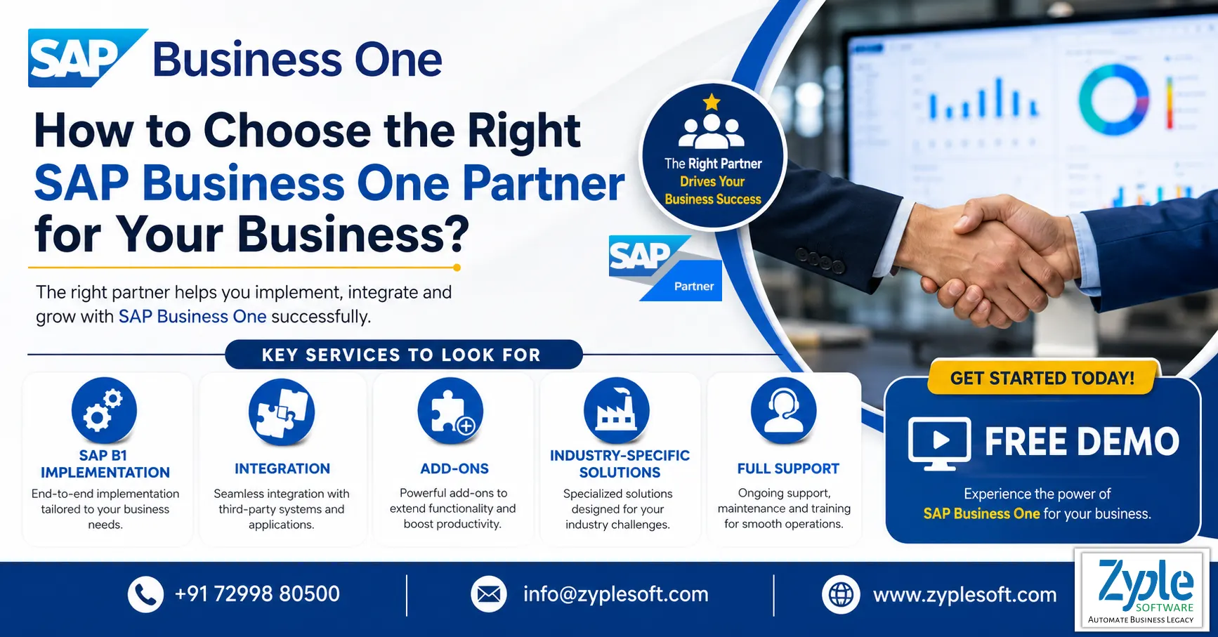 How to Choose the Right SAP Business One Partner for Your Business - SAP Business One Implementation, Integration, Add-ons & Support by Zyple Software