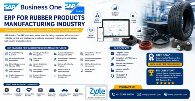 SAP Business One ERP for Rubber Products Manufacturing industry