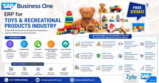 SAP Business One ERP for Toys and Recreational Products Industry