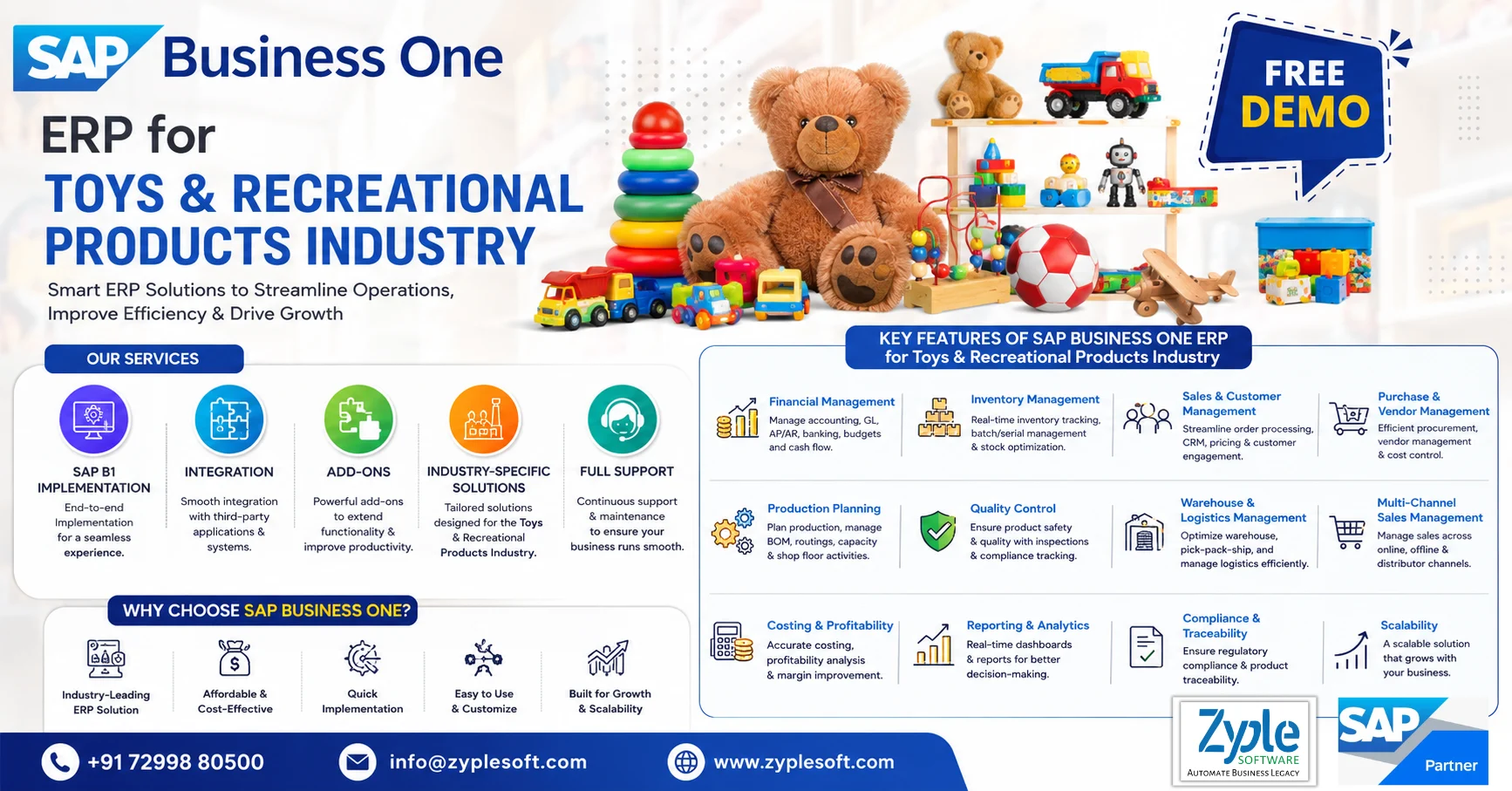 SAP Business One ERP for Toys and Recreational Products Industry