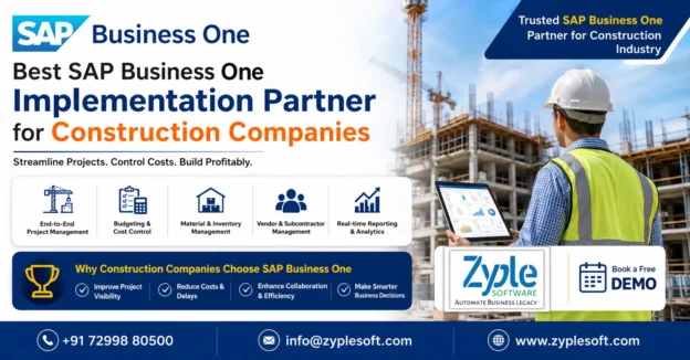 Best SAP Business One Implementation Partner for Construction Companies