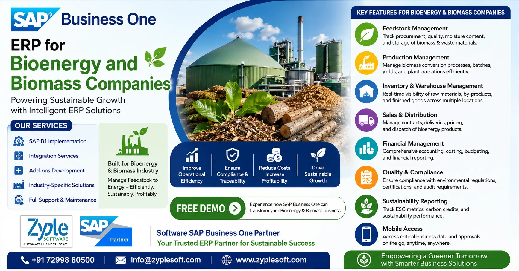 SAP Business One ERP for Bioenergy and Biomass Companies