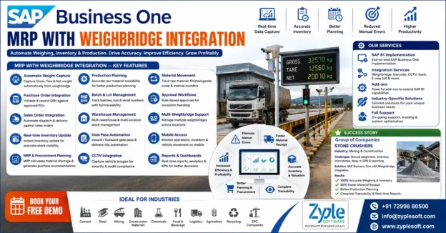 MRP Software with Weighbridge Integration