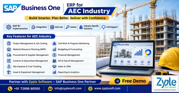 SAP Business One ERP for AEC Industry by Zyple Software