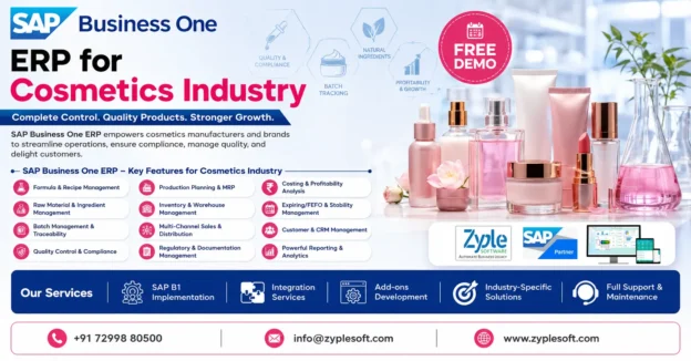ERP for Cosmetics Industry – SAP Business One ERP for Cosmetics Manufacturing | Zyple Software